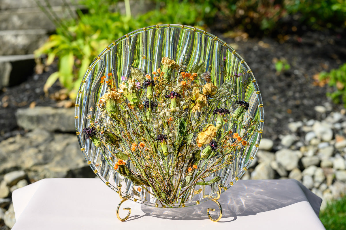 Wall Hanging 3D Preserved Flower Resin