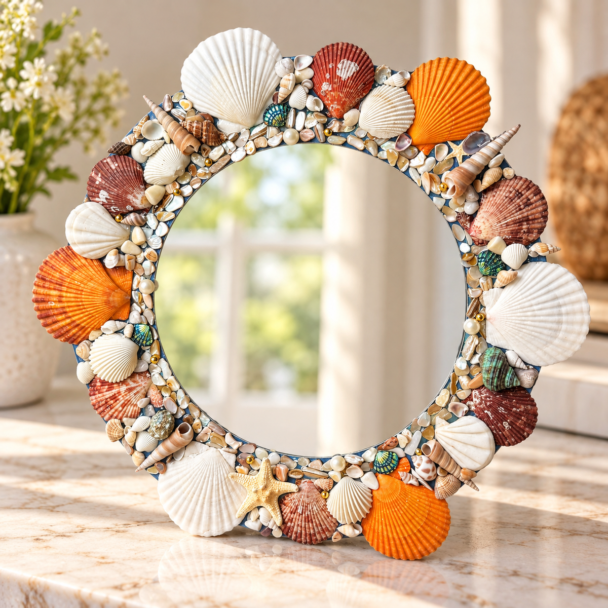 Sea Shell Mirror