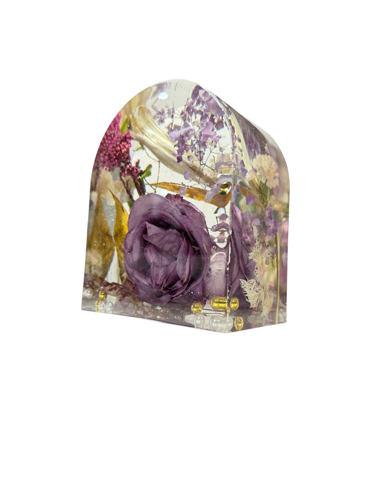 Arch 3D Preserved Flower Resin Block