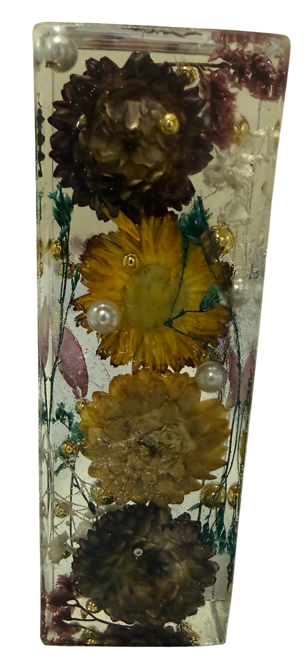 Paperweight Preserved Flower Resin