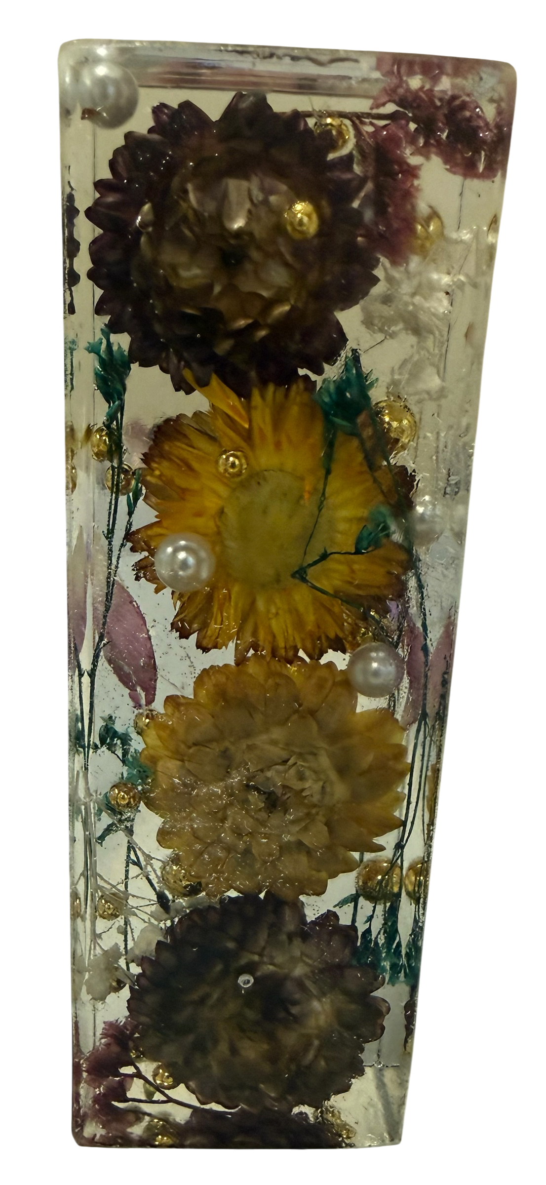 Paperweight Preserved Flower Resin
