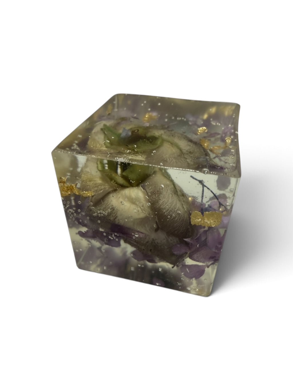 Paperweight Preserved Flower Resin