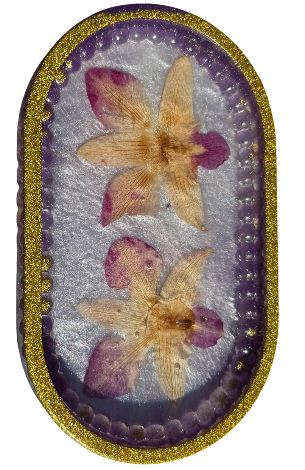 Trinket Tray Preserved Flower Resin