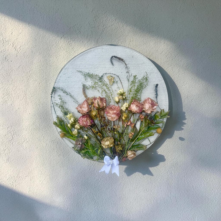Wall Hanging 3D Preserved Flower Resin