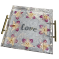 Tray Preserved Flower Resin