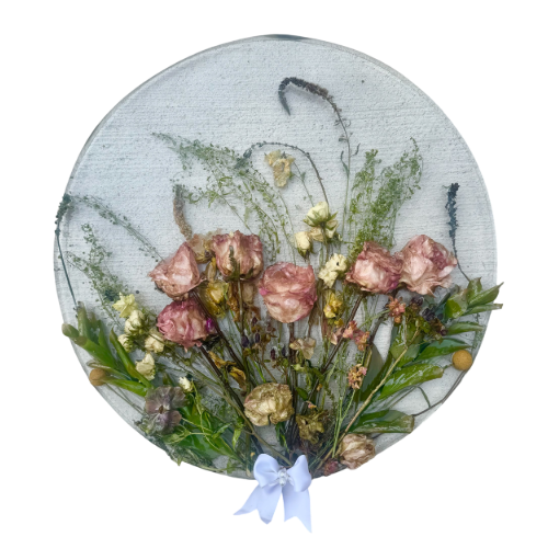 Wall Hanging 3D Preserved Flower Resin