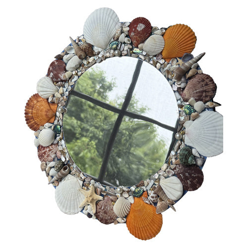 Sea shell mirror